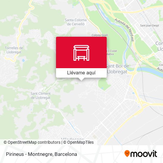 Mapa Pirineus - Montnegre