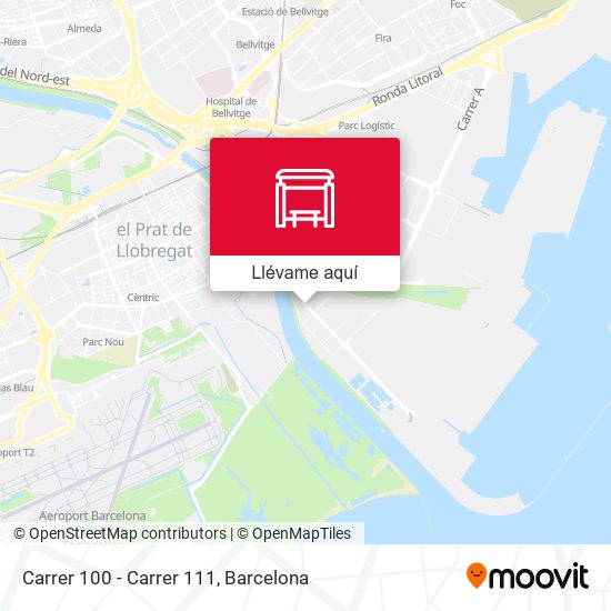 Mapa Carrer 100 - Carrer 111