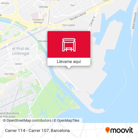 Mapa Carrer 114 - Carrer 107
