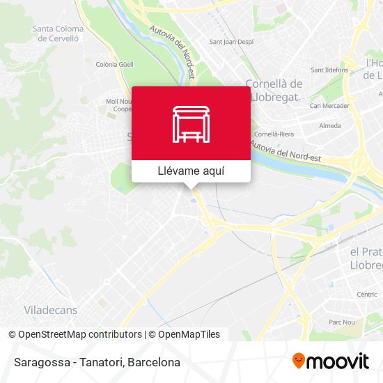 Mapa Saragossa - Tanatori