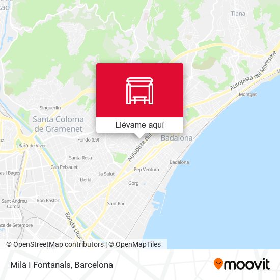 Mapa Milà I Fontanals