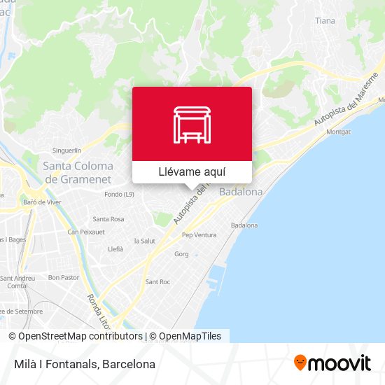 Mapa Milà I Fontanals