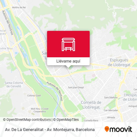 Mapa Av. De La Generalitat - Av. Montejurra