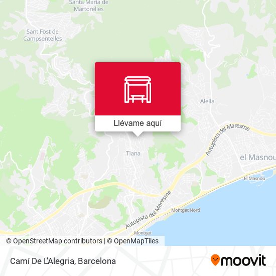 Mapa Camí De L'Alegria
