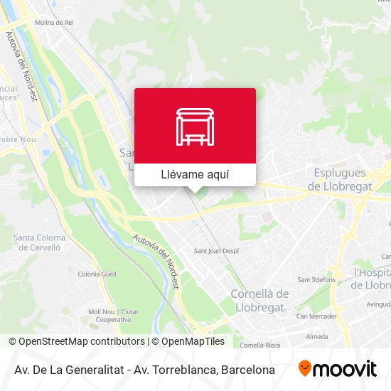 Mapa Av. De La Generalitat - Av. Torreblanca