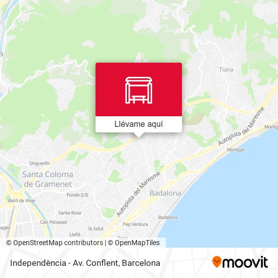 Mapa Independència - Av. Conflent