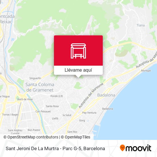 Mapa Sant Jeroni De La Murtra - Parc G-5