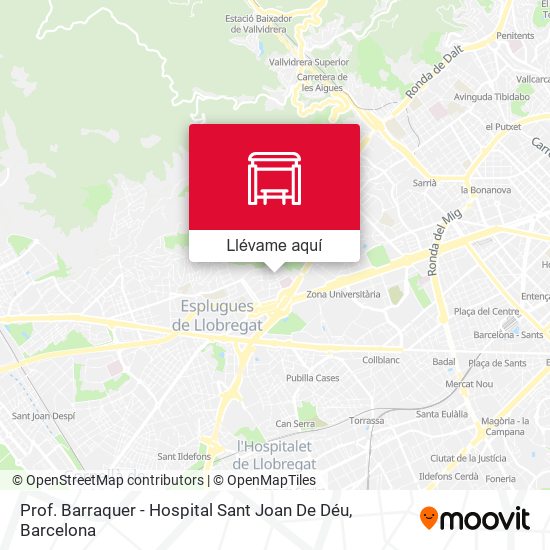 Mapa Prof. Barraquer - Hospital Sant Joan De Déu