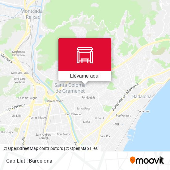 Mapa Cap Llatí