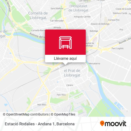 Mapa Estació Rodalies - Andana 1