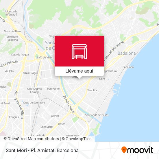 Mapa Sant Mori - Pl. Amistat