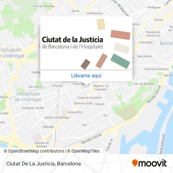Mapa Ciutat De La Justícia