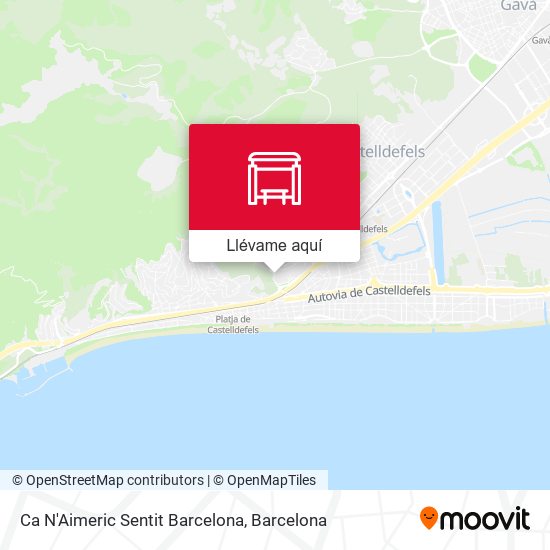 Mapa Ca N'Aimeric Sentit Barcelona