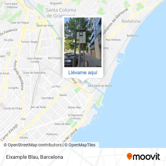 Mapa Eixample Blau