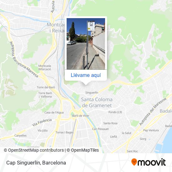 Mapa Cap Singuerlín