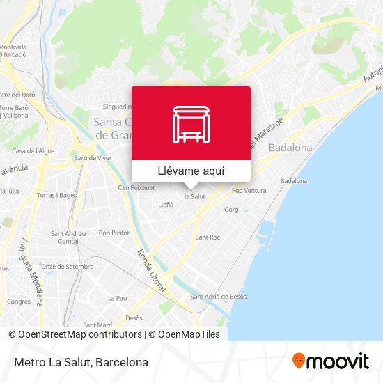 Mapa Metro La Salut