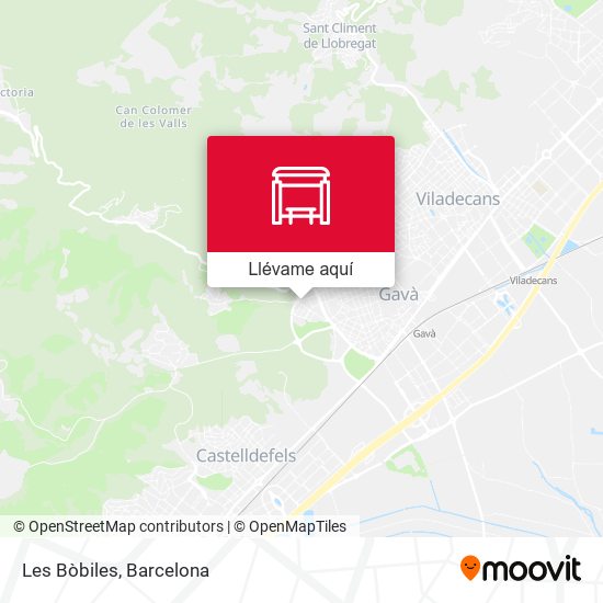 Mapa Les Bòbiles