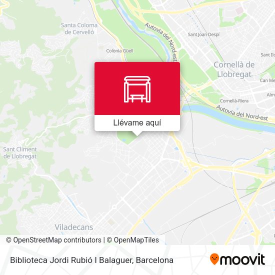 Mapa Biblioteca Jordi Rubió I Balaguer