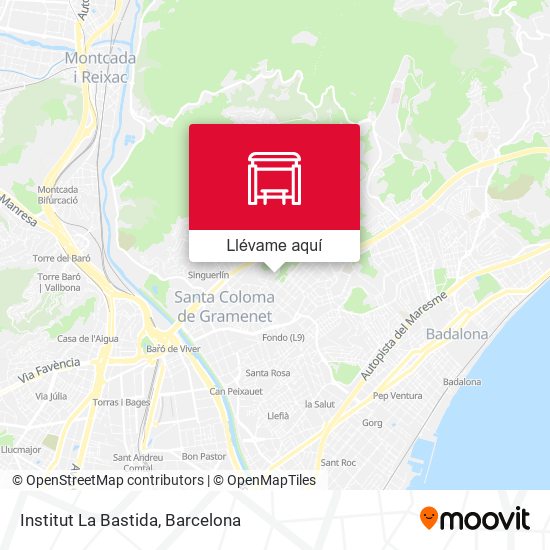 Mapa Institut La Bastida