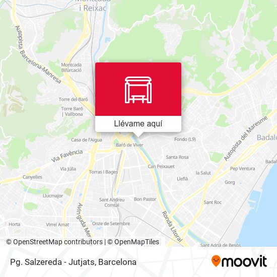 Mapa Pg. Salzereda - Jutjats