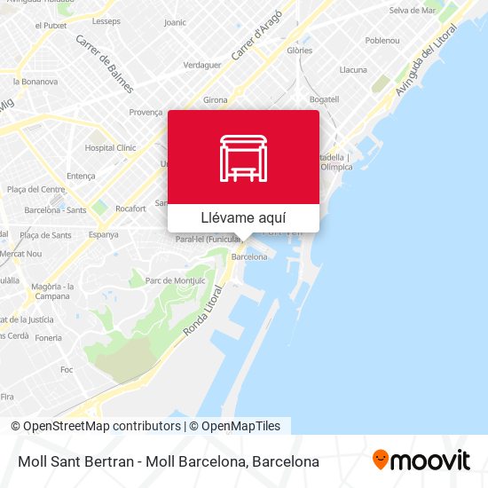 Mapa Moll Sant Bertran - Moll Barcelona