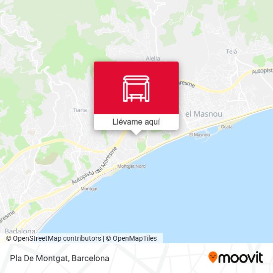 Mapa Pla De Montgat