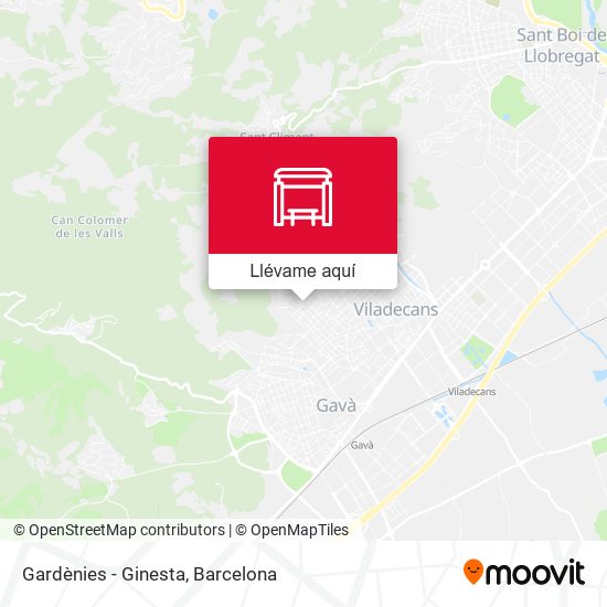 Mapa Gardènies - Ginesta