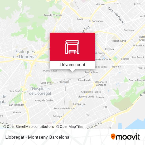 Mapa Llobregat - Montseny