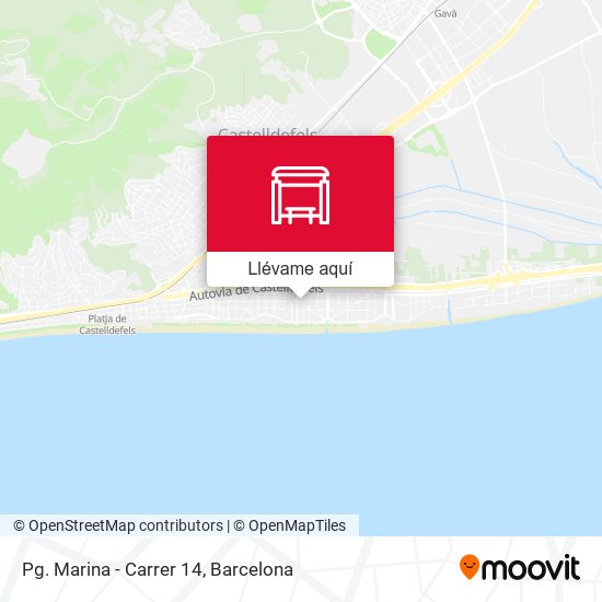 Mapa Pg. Marina - Carrer 14