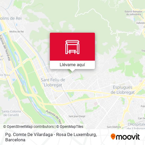 Mapa Pg. Comte De Vilardaga - Rosa De Luxemburg