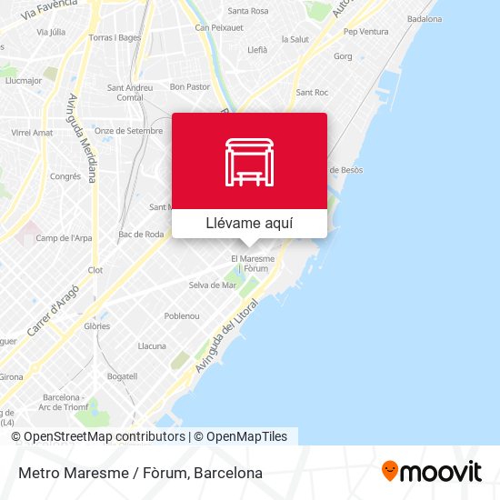 Mapa Metro Maresme / Fòrum
