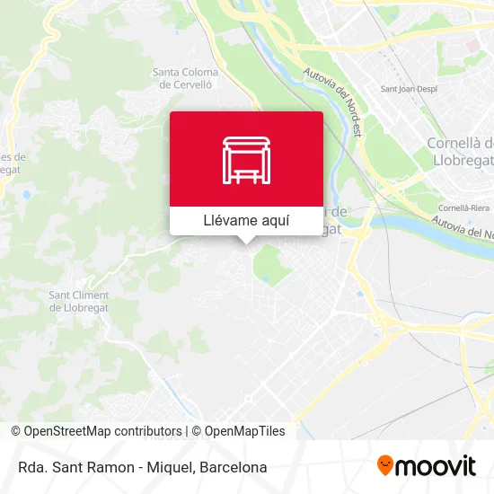 Mapa Rda. Sant Ramon - Miquel