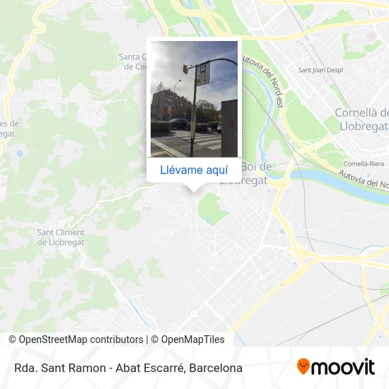 Mapa Rda. Sant Ramon - Abat Escarré