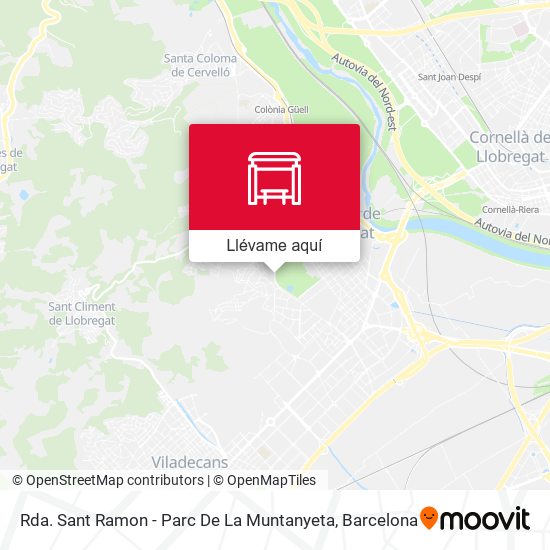 Mapa Rda. Sant Ramon - Parc De La Muntanyeta