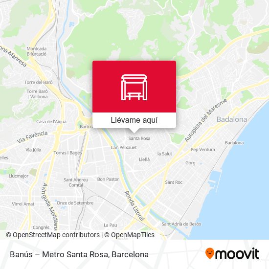 Mapa Banús – Metro Santa Rosa