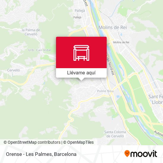 Mapa Orense - Les Palmes