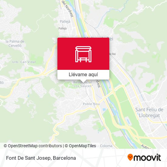 Mapa Font De Sant Josep