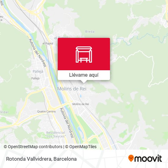 Mapa Rotonda Vallvidrera