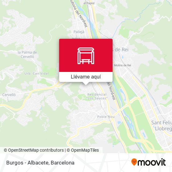 Mapa Burgos - Albacete