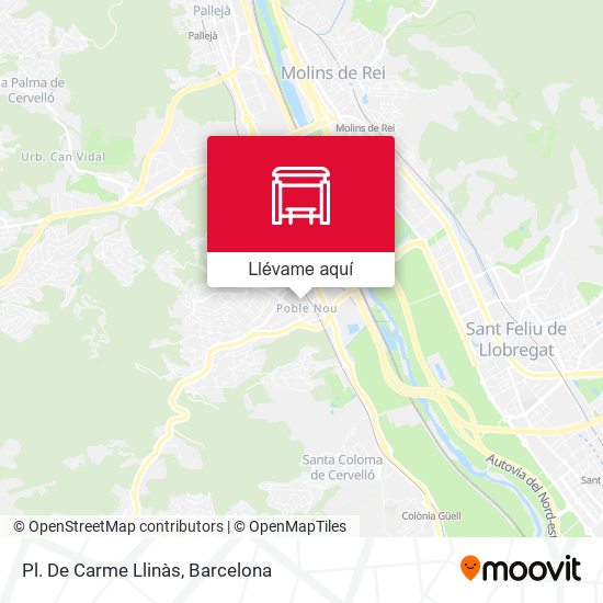 Mapa Pl. De Carme Llinàs