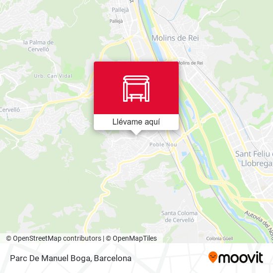 Mapa Parc De Manuel Boga