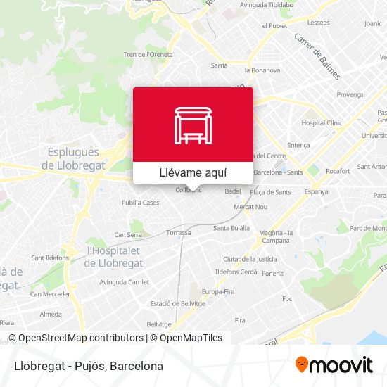 Mapa Llobregat - Pujós