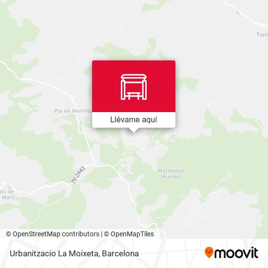 Mapa Urbanitzacio La Moixeta