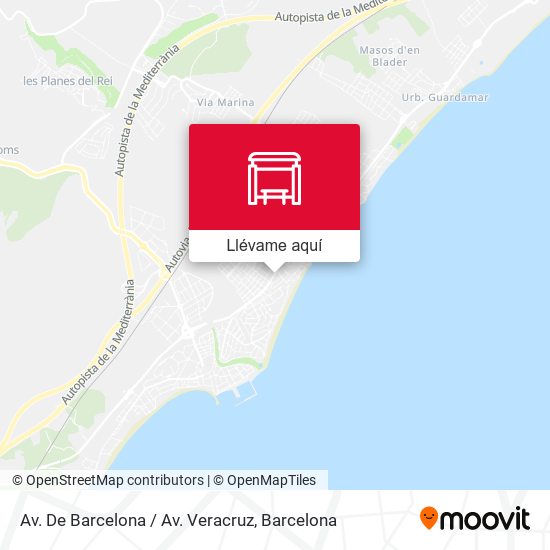 Mapa Av. De Barcelona / Av. Veracruz