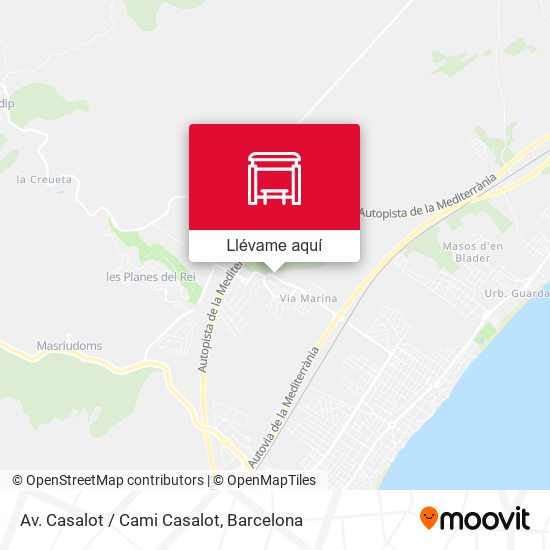 Mapa Av. Casalot / Cami Casalot