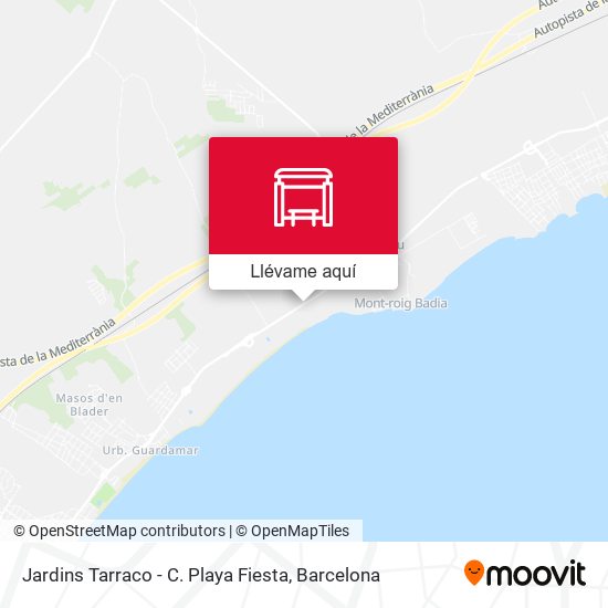 Mapa Jardins Tarraco - C. Playa Fiesta
