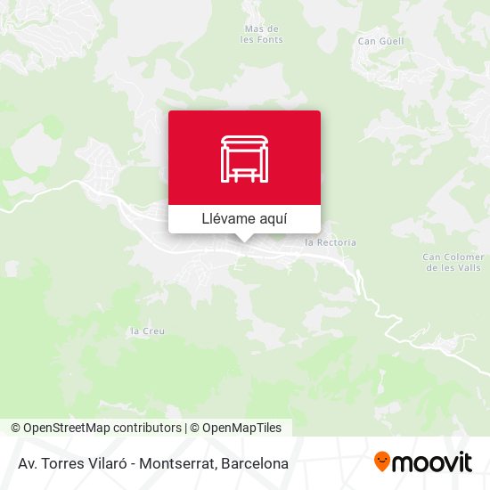 Mapa Av. Torres Vilaró - Montserrat