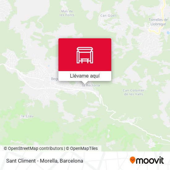 Mapa Sant Climent - Morella