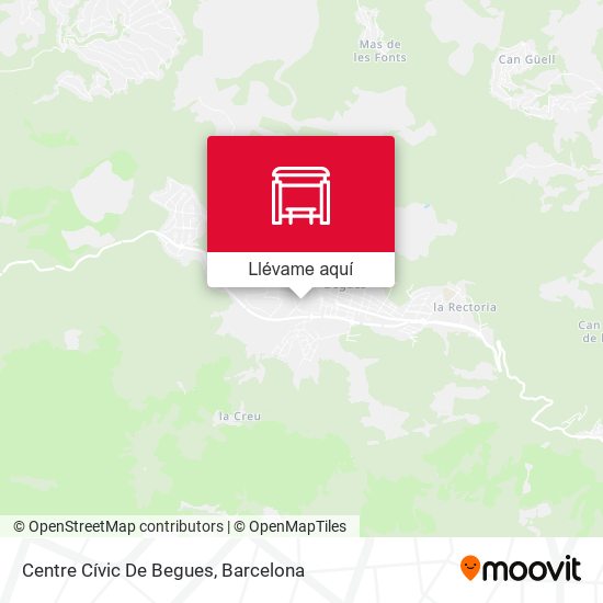 Mapa Centre Cívic De Begues