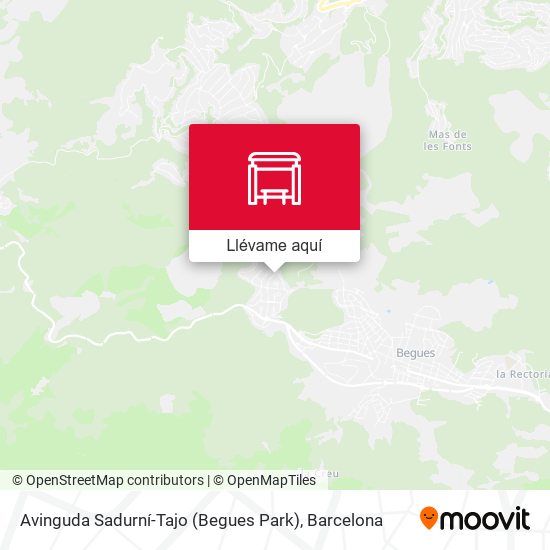 Mapa Avinguda Sadurní-Tajo (Begues Park)